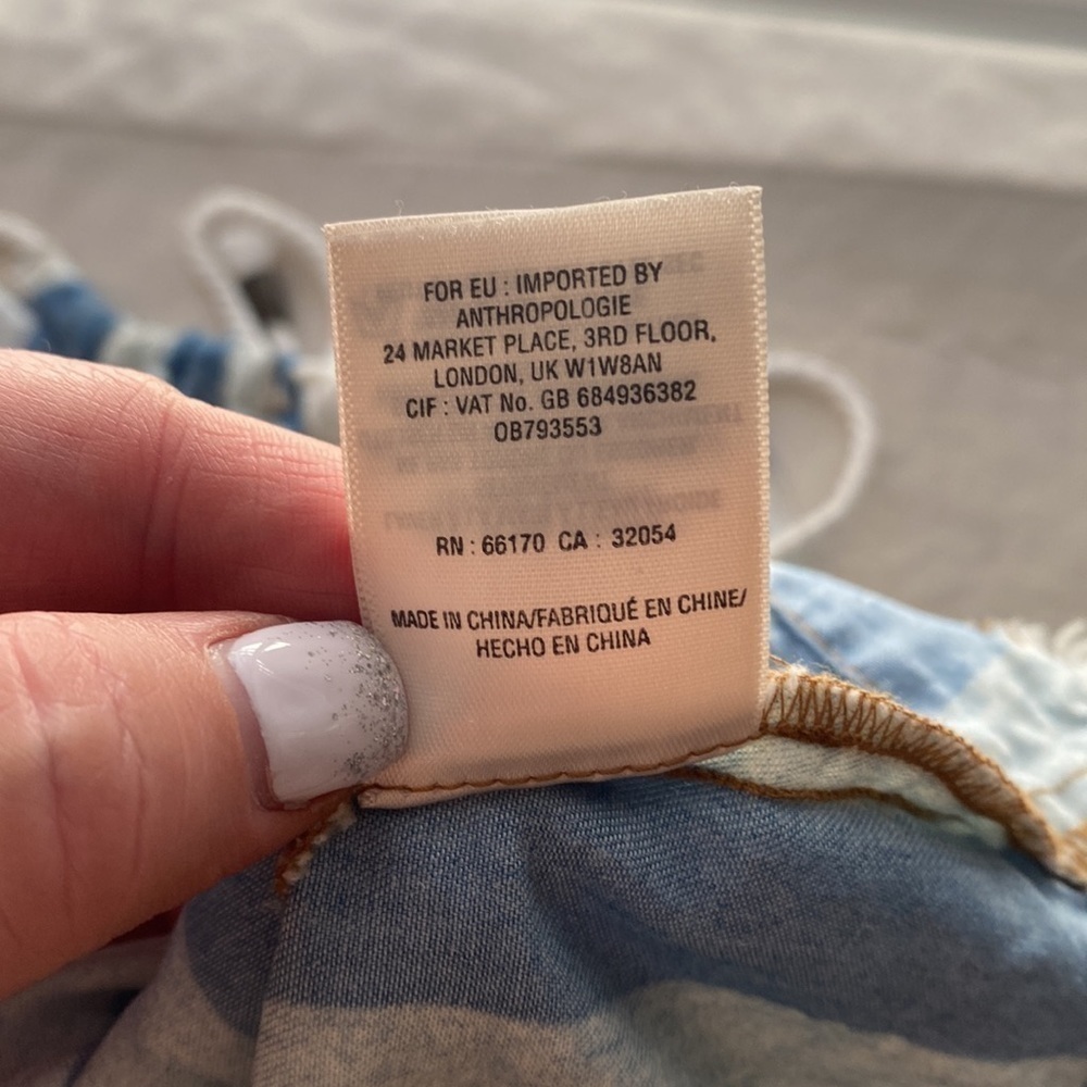 Maeve | Anthropologie | Rope Halter | Blue Stripe | Frayed Bottom | Size… - Picture 14 of 16